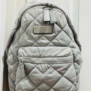 Marc Jacobs Gray Quilted Backpack